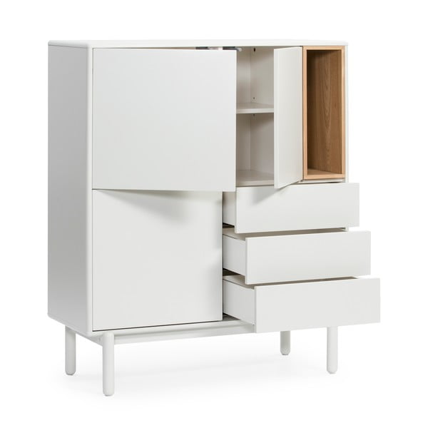 Krémszínű komód 100x120x40 cm Corvo – Teulat-image-3