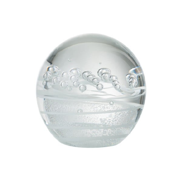 Paperwei Bubble dekor üveggömb, ⌀ 8 cm - J-Line
