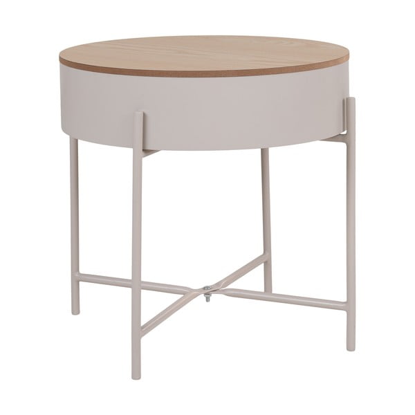 Fém kerek tárolóasztal ø 40 cm Sisco – House Nordic