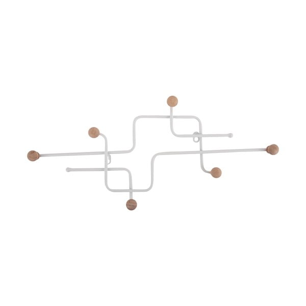 Fehér fém fali fogas 60,5 cm Metro – PT LIVING