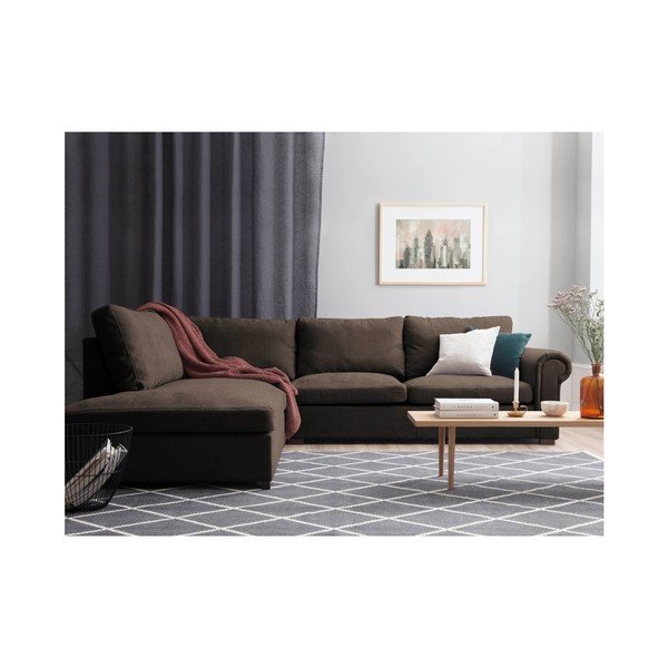 Hermes barna bal oldali sarokkanapé - Windsor & Co Sofas-image-2