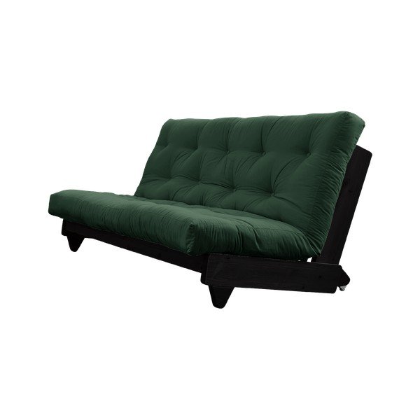 Fresh Black/Forest Green sötétzöld kinyitható kanapé - Karup Design-image-3