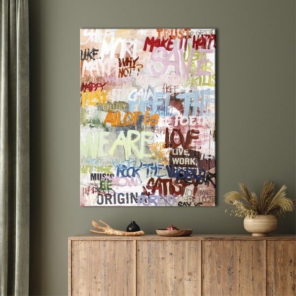 Kép kézzel festett részletekkel 90x118 cm Streetlife    – Malerifabrikken-image-1