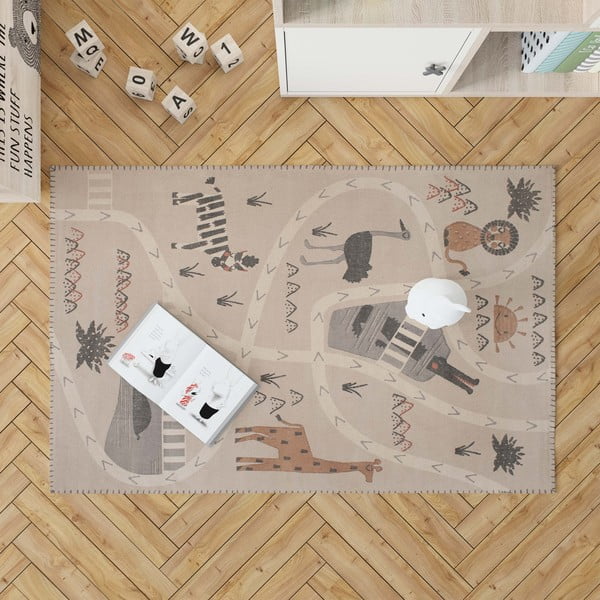 Little Savannah kézzel készített gyerekszőnyeg, 100 x 140 cm - Nattiot-image-4