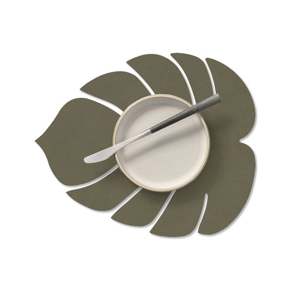 Öko bőr tányéralátét 22x26 cm Monstera Leaf Nupo – LIND DNA-image-1