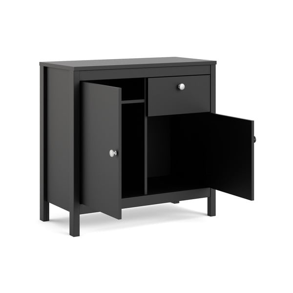 Fekete alacsony komód 82x80 cm Madrid – Tvilum-image-3