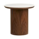 Kerek tárolóasztal kerámia asztallappal ø 40 cm Noli – House Nordic