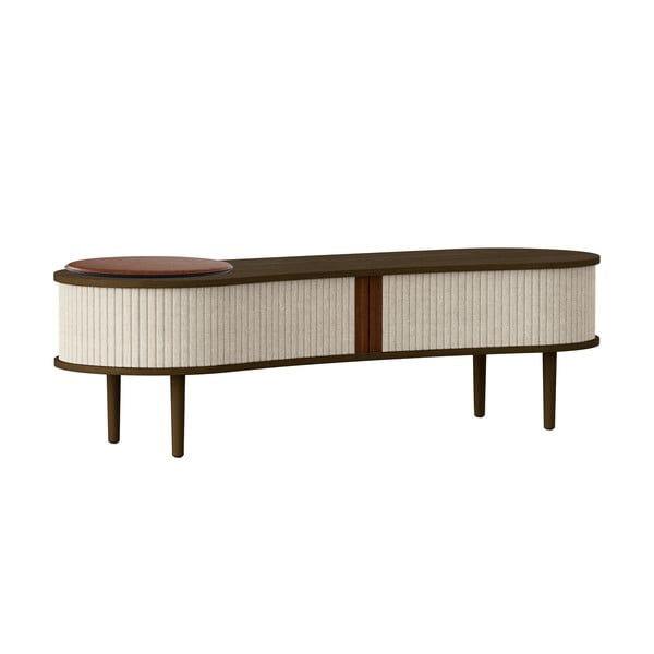 Barna-bézs TV-állvány tölgyfa dekorral 140x40 cm Audacious – UMAGE-image-4