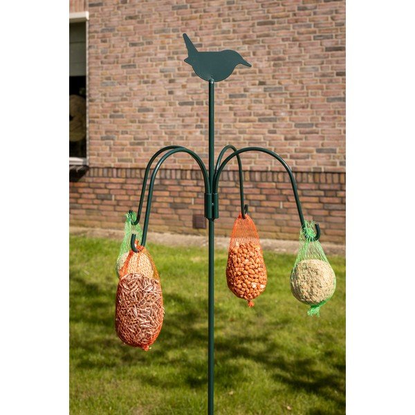 Fekete álló madáretető állvány akasztókkal, magasság 148 cm - Esschert Design-image-4