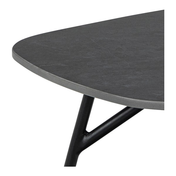 Fekete dohányzóasztal kerámia asztallappal 60x120 cm Caracas – Actona-image-4