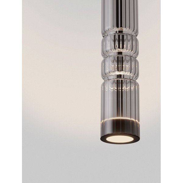 Szürke üveg LED függőlámpa ø 8 cm Bento – Nova Luce-image-3