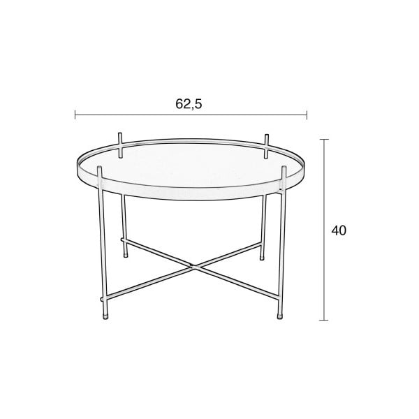 Cupid rézszínű tárolóasztal - Zuiver-image-4
