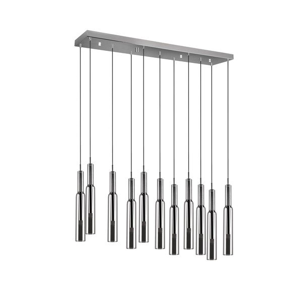 Ezüstszínű LED függőlámpa üveg búrával Lucent – Trio Select-image-3