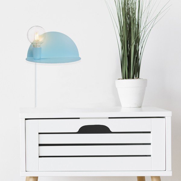 Decor Shelfie kék falilámpa polccal - Homemania-image-3