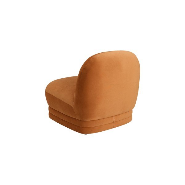 Narancssárga bársony fotel Cocos – Ellos Home-image-4