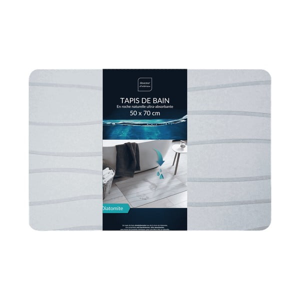 Szürke fürdőszobai kilépő 50x70 cm Ondelina – douceur d'intérieur-image-3