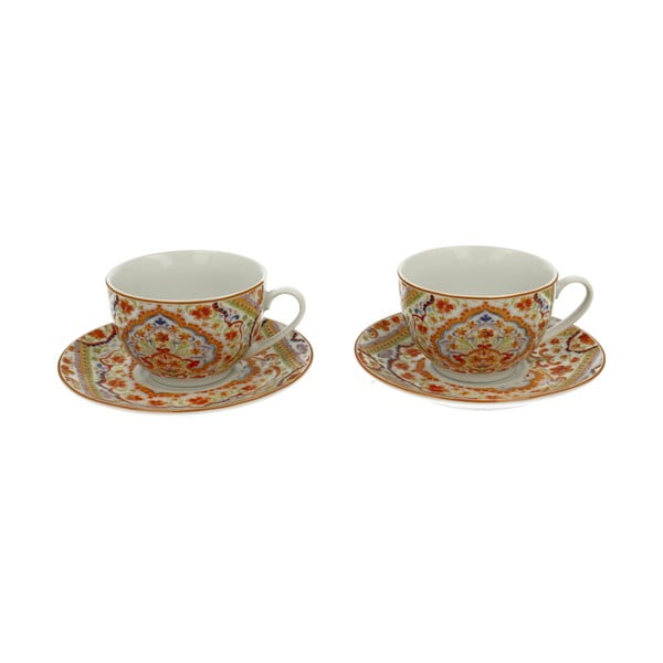 Espania 2 darabos porcelán csésze és csészealj szett, 200 ml - Duo Gift