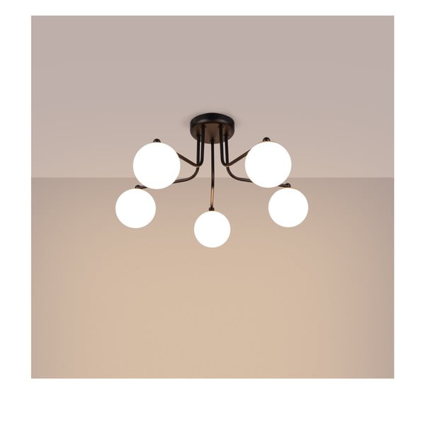 Fekete-fehér mennyezeti lámpa Beam – Sollux-image-1