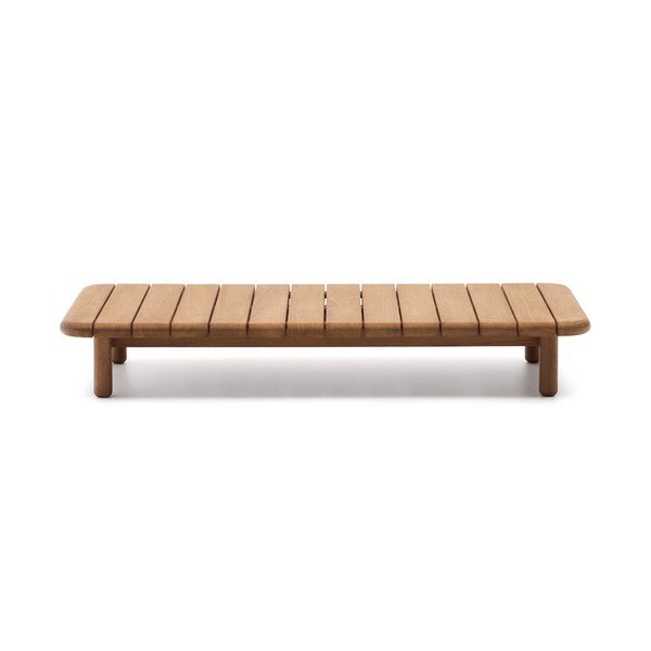 Teakfa kerti dohányzóasztal 70x140 cm Turqueta – Kave Home