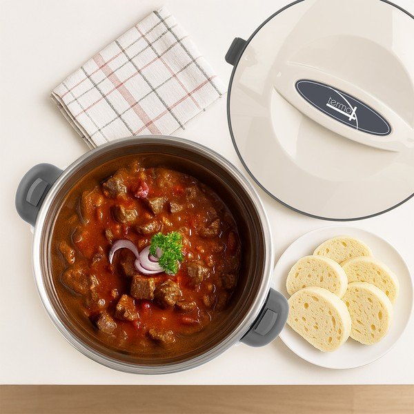 Krémszínű ételtartó termosz 6 l Termo – Orion-image-1