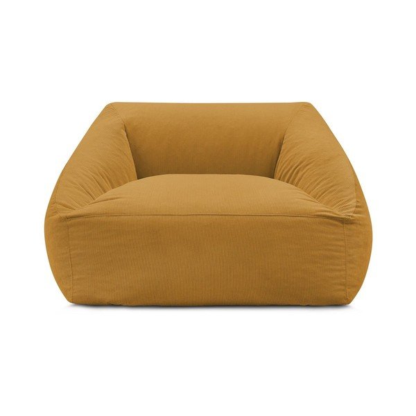 Sárga kordbársony babzsákfotel Lilibet – Bobochic Paris-image-3