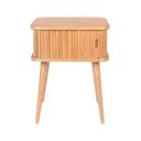 Natúr színű éjjeliszekrény tölgyfa dekorral Barbier – Zuiver