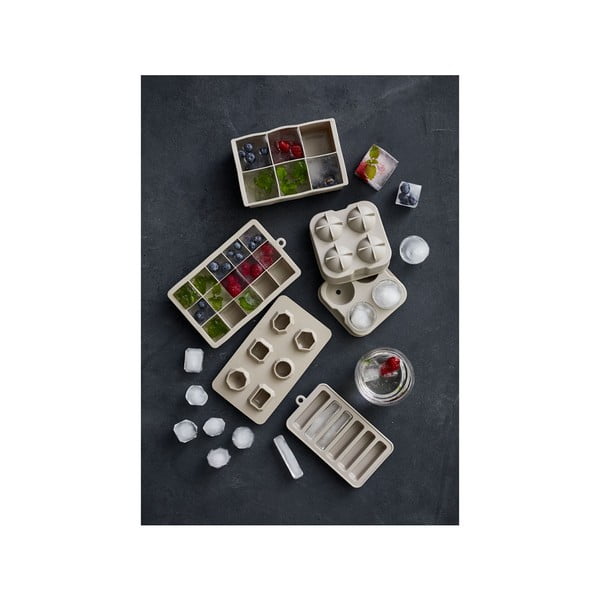 2 db-os szürke szilikon jégkockatartó szett - Bitz-image-2