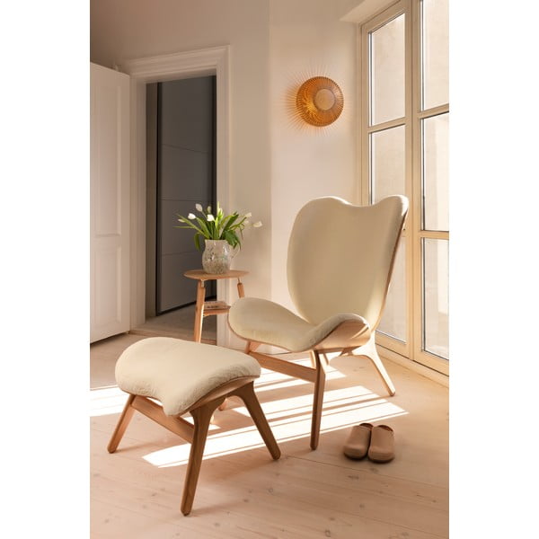 Tölgyfa mennyezeti lámpa fa búrával ø 35 cm Clava Up – UMAGE-image-4