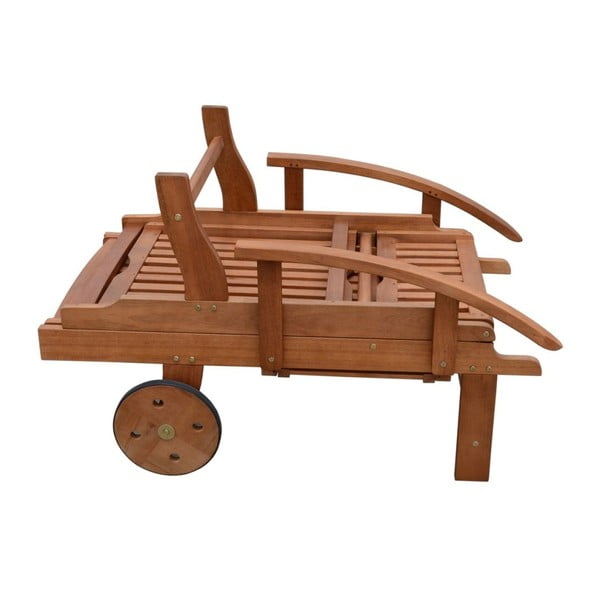 Barna tömörfa kerti napozóágy Beverly Hills – Garden Pleasure-image-1