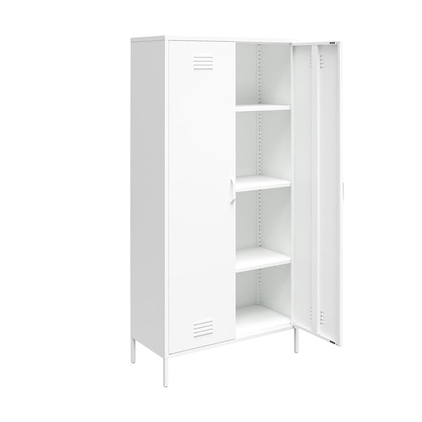 Fehér fém ruhásszekrény 90x185 cm Mission District - Støraa-image-3