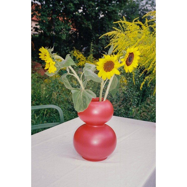 Piros kerámia váza (magasság 36 cm) Tuga – noo.ma-image-4