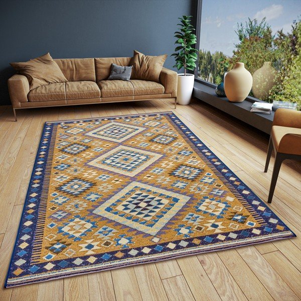 Okkersárga szőnyeg 80x165 cm Cappuccino Peso – Hanse Home-image-1