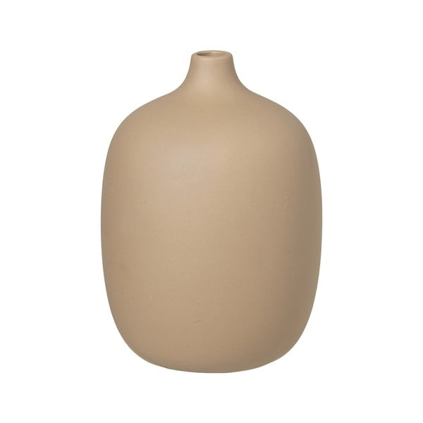 Nomad bézs kerámia váza, magasság 18,5 cm - Blomus