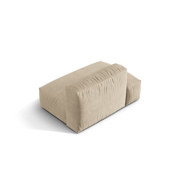 Bézs bársony kanapé modul (bal oldali) Martina – Micadoni -image-2