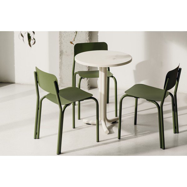 Fém kerek kerti étkezőasztal ø 59 cm Nokk – noo.ma-image-3