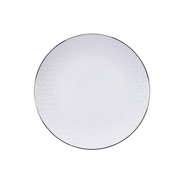 Nippon Stripe fehér tányér, ø 19 cm - Tokyo Design Studio