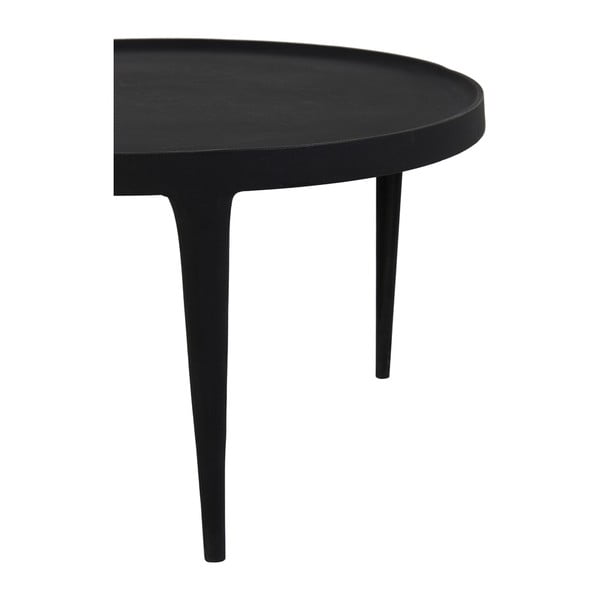 Fekete kerek dohányzóasztal szett 2 db-os ø 75 cm Tobias – Light & Living-image-4