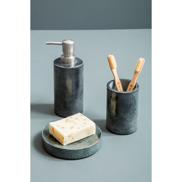 Sötétszürke kő szappanadagoló Kamal – Premier Housewares-image-1