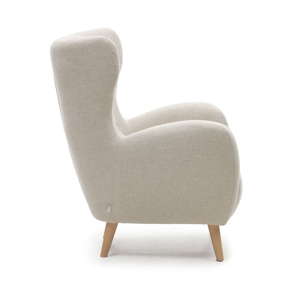 Bézs füles fotel Patio – Kave Home-image-3