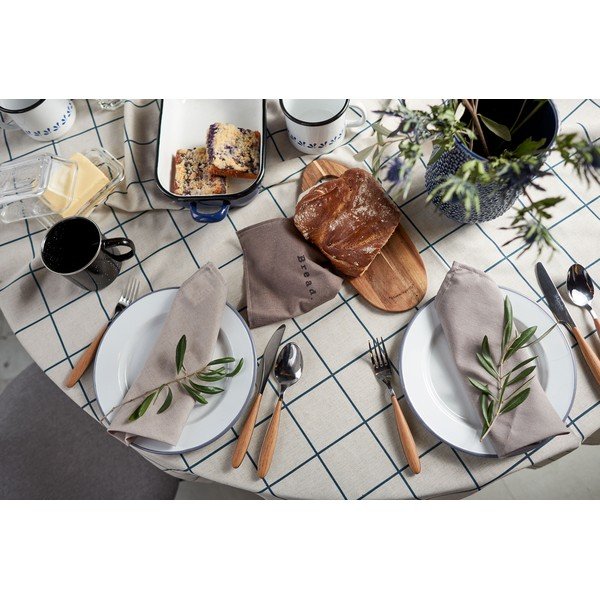 Grey 4 db szövet szalvéta lenkeverékkel, 43 x 43 cm - Really Nice Things-image-4