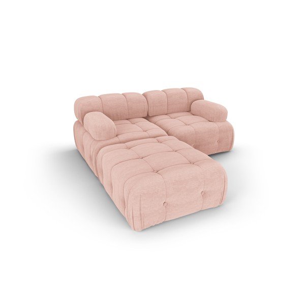 Világos rózsaszín sarokkanapé Ferento – Cosmopolitan Design-image-4