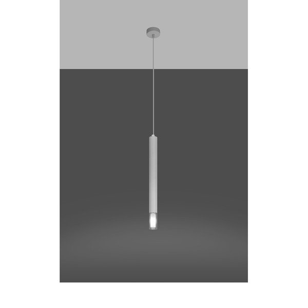 Fehér fém függőlámpa ø 8 cm Vittoria – Sollux-image-2