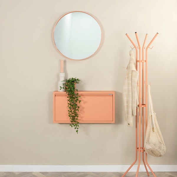 Lazacszínű fém billenő ajtós cipőtartó 75x37,5x12,5 cm Billy – Spinder Design-image-1