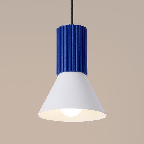 Kék fém függőlámpa ø 14 cm Niru – Sollux-image-2