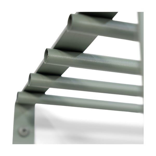 Szürkészöld fém fali fogas polccal 100 cm Rex – Spinder Design-image-2