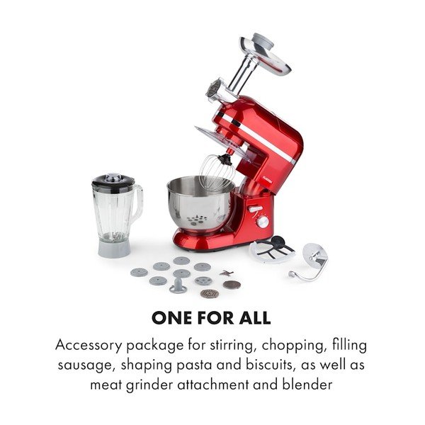 Lucia Elegance piros többfunkciós konyhai robotgép - Klarstein-image-2