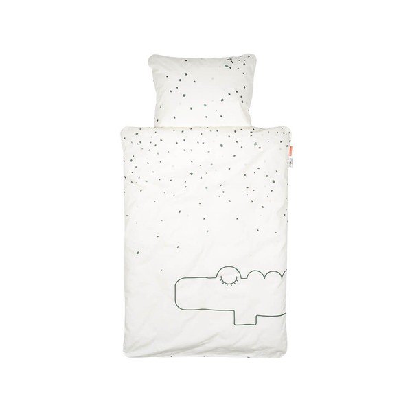 Gyerek ágyneműhuzat organikus pamutból, 100 x 140 cm Croco - Done by Deer-image-1