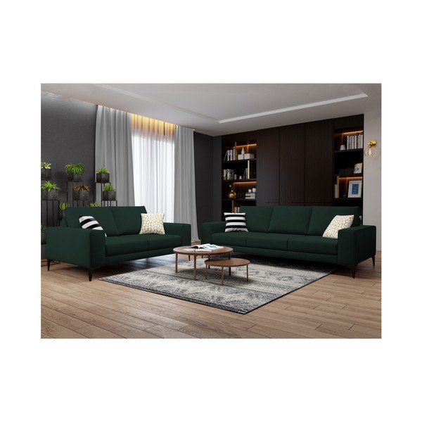 Lugano zöld kétszemélyes kanapé - Cosmopolitan Design-image-4