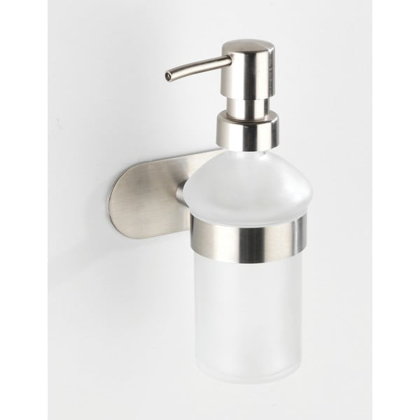 Matt ezüstszínű öntapadós üveg szappanadagoló 200 ml Orea – Wenko-image-4