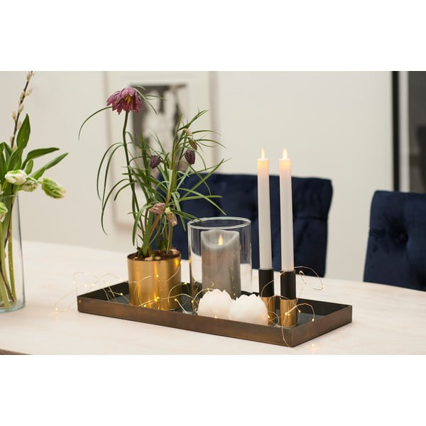 Elemmel működő LED gyertya szett 2 db-os (magasság 25 cm) Sara Crown – Sirius-image-2